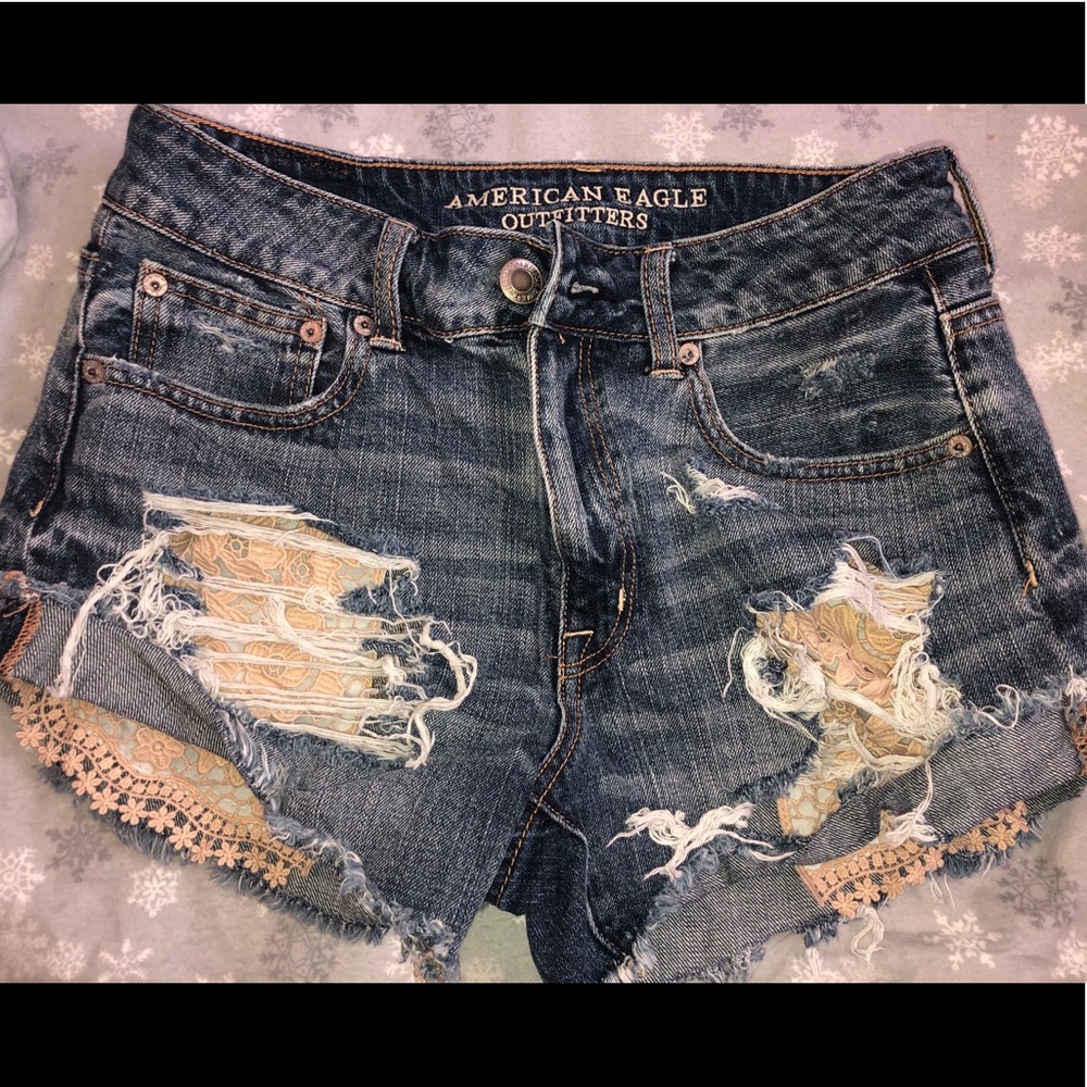 American Eagle Distressed Shorts